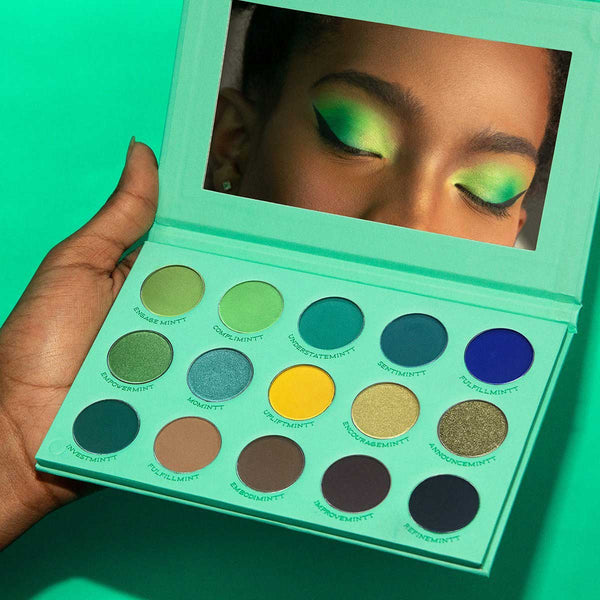 #Green_Eyeshadow_Palette# - #Mintty_Makeup#